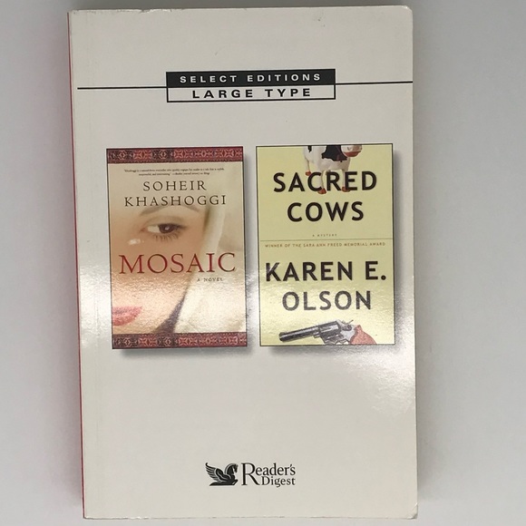 Reader’s Digest Large Print Book Select Editions : Mosaic & Sacred Cows - Picture 1 of 3